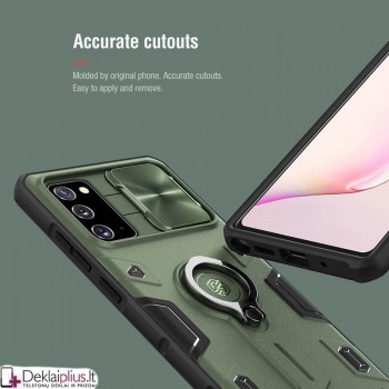 Nillkin Camshield Armor dėklas - žalias (Samsung Note 20) Nillkin Camshield Armor dėklas - žalias (Samsung Note 20)